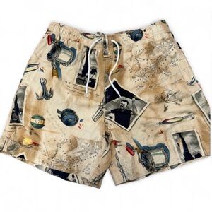 Polo Sport Ralph Lauren Ernest Hemingway Swim Trunks- Size small